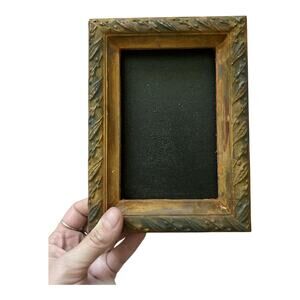 Rustic reclaimed wood frame antique wall decor home art photo renaissance 4x6